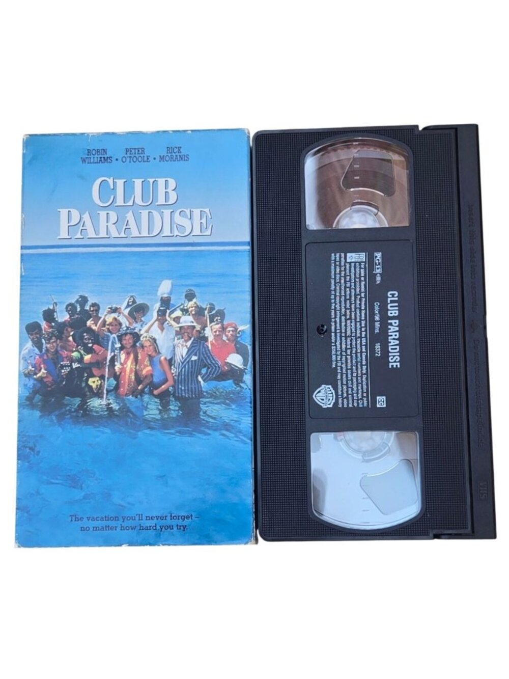 Club Paradise VHS Movie 1998 Comedy Robin Williams Rick Moranis Peter Otoole